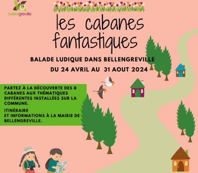 24/04 au 31/08 : Les Cabanes Fantastiques, balade ludique à Bellengreville.